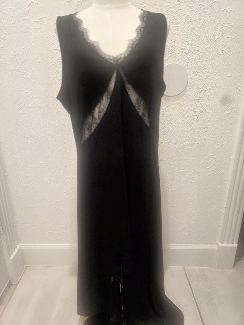 AllSaints Lailey Dress US 12 NWT Black Lace Maxi $239
